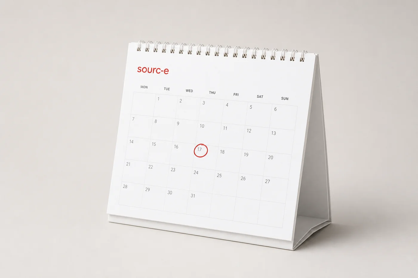 Kalender mit markiertem Termin – Beratung vor Ort