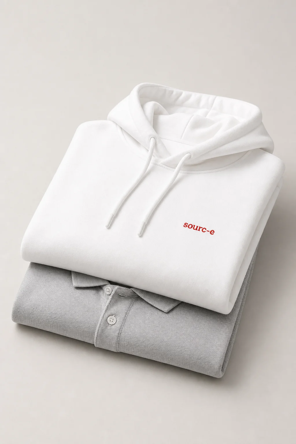 Gefaltete Poloshirts – Textilien
